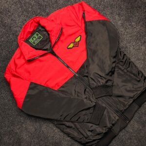 লাল ও কালো সাস্কিন জ্যাকেট