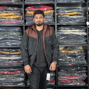 কফি কালো হুডি জ্যাকেট